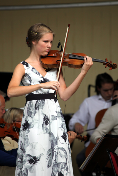 Johanna Ludén med Svenska Kammarorkestern, Stadsparken, Örebro 2011